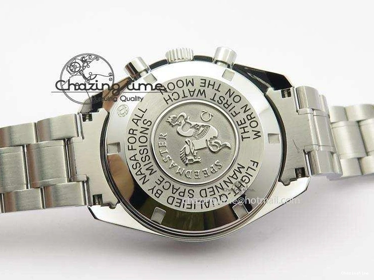 0406 Speedmaster MoonWatch Black Dial On SS Bracelet Seasonal 8228